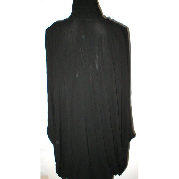 NWT New $700 Womens 42 6 Designer Italy Costume National Blouse Black Layer Cape - Picture 8 of 12